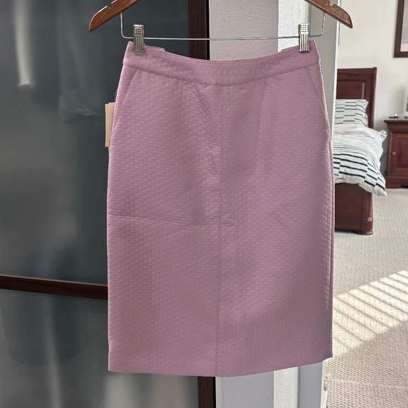 Perry Ellis Pencil Skirt - Mauve/Lilac Size 2 - Picture 1 of 10